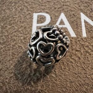 Pandora SS 925 Openwork Hearts Charm